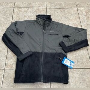 Columbia Boys' Steens Mt™ Overlay Fleece Jacket boys size youth M 10-12